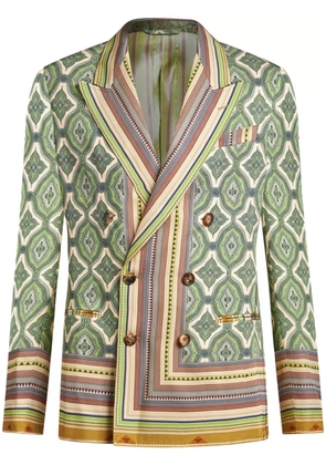 ETRO geometric-print blazer - Green