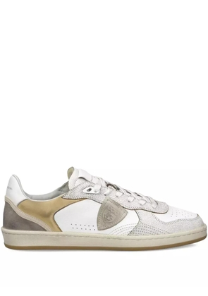 Philippe Model Paris leather panel sneakers - White