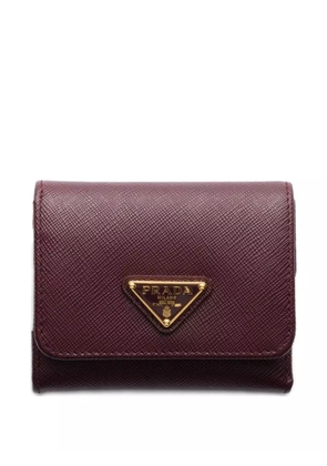 Prada small Saffiano leather wallet - Red