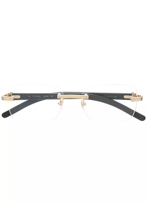 Cartier Eyewear C de Cartier rectangle-frame glasses - Black
