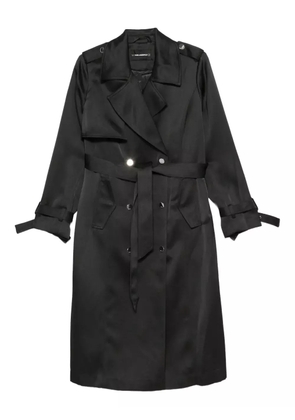Karl Lagerfeld belted double-breasted coat - Black