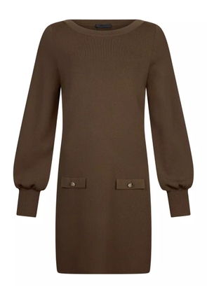 LIU JO balloon-sleeve mini dress - Brown