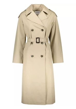 Yves Salomon cotton gabardine trench coat - Neutrals