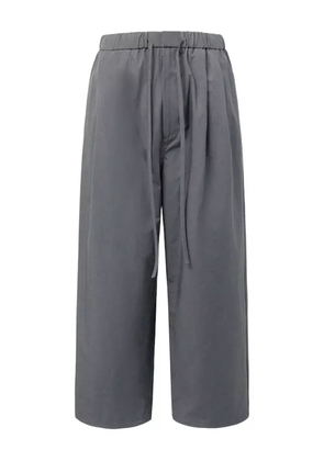 Amomento drawstring pleated trousers - Grey