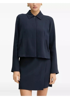 BOSS collared raglan top - Blue