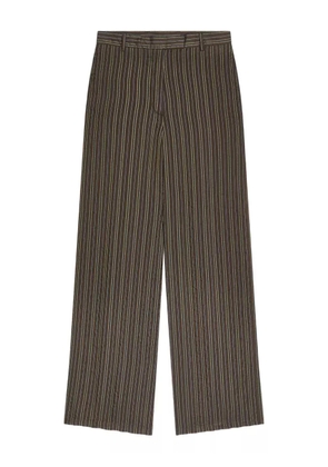 DRIES VAN NOTEN striped trousers - Brown