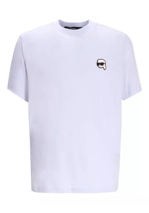 Karl Lagerfeld K-face logo T-shirt - Blue