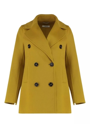 'S Max Mara double-breasted peacoat - Yellow