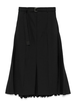 sacai pleated skirt - Black
