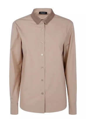 Fabiana Filippi embellished-collar shirt - Neutrals