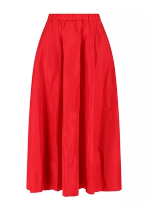 ASPESI pleated midi skirt - Red