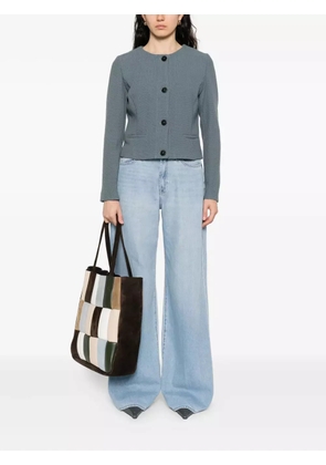 7 For All Mankind buttoned straight-leg jeans - Blue