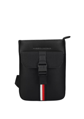 Tommy Hilfiger buckle-fastening messenger bag - Black
