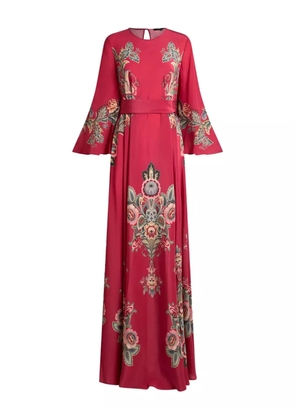ETRO paisley-print belted maxi dress - Red