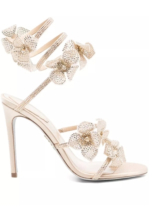 René Caovilla 105mm Floriane sandals - Neutrals