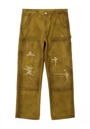 KAMIYA distressed cotton trousers - Yellow