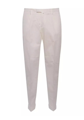 Briglia 1949 pleated-cuff trousers - White