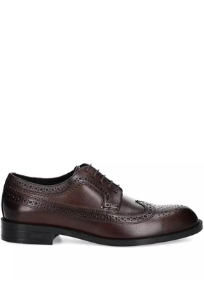 BOSS brogue lace-up shoes - Brown