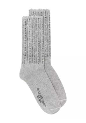 Golden Goose crystal-embellished socks - Grey