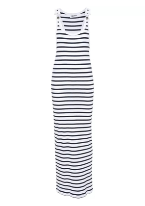 Jean Paul Gaultier Marinère striped maxi dress - White
