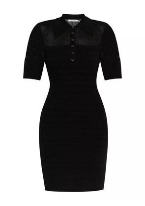 Gestuz GZmagny polo-neck ribbed knit mini dress - Black