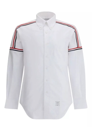 Thom Browne stripe-detail long-sleeve shirt - White