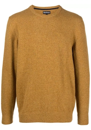 Barbour fine-knit ribbed-trim jumper - Yellow