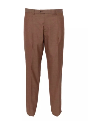 Brera double-breasted patch-pocket suit - Brown