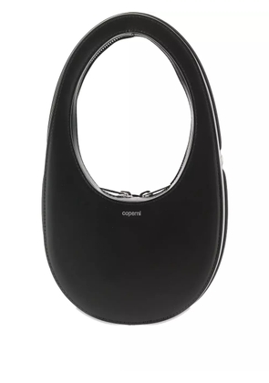Coperni mini Swipe oval-frame leather tote bag - Black