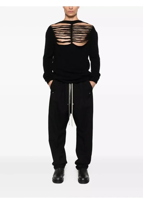 Rick Owens BELA drawstring button trousers - Black