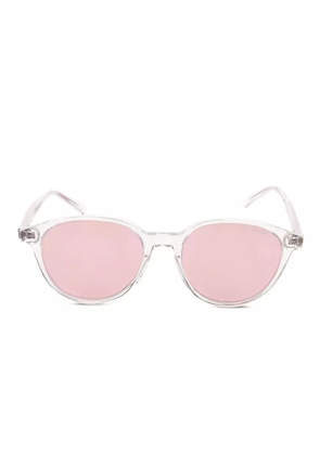 Christian Dior Pre-Owned 20s butterfly-frame sunglasses - White