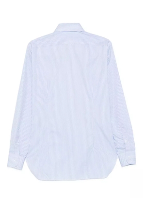 Barba striped cotton shirt - Blue