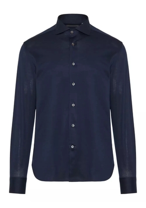 Corneliani long-sleeved button-fastening shirt - Blue
