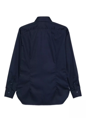 Barba long-sleeve cotton shirt - Blue