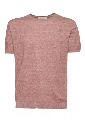 BRANDO short-sleeve straight-hem T-shirt - Red