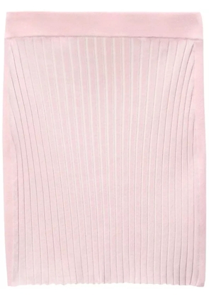 Alexander Wang ribbed-knit mini skirt - Pink