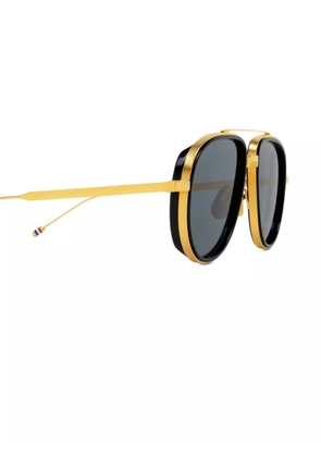 Thom Browne Eyewear pilot-frame sunglasses - Gold