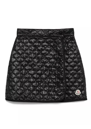 Moncler quilted miniskirt - Black