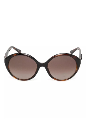 GUESS EYEWEAR oval-frame sunglasses - Brown