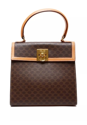 Celine Pre-Owned 1980s Macadam top-handle tote bag - Brown