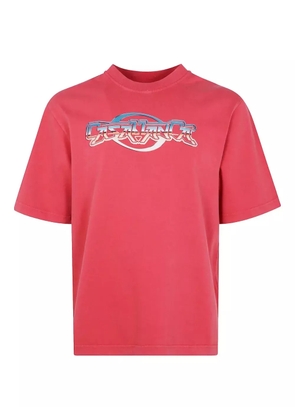 Casablanca logo-print organic cotton T-shirt - Red