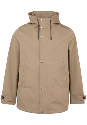 Yves Salomon hooded jacket - Brown