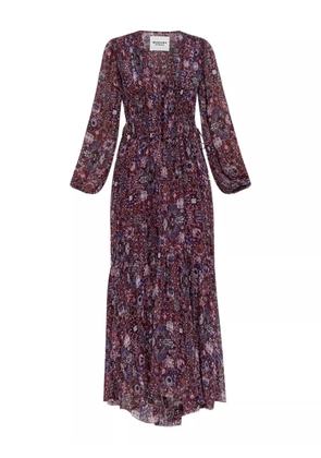 MARANT ÉTOILE floral-print maxi dress - Purple