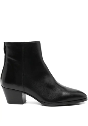 Evaluna 50mm pointed-toe zip-fastening boots - Black