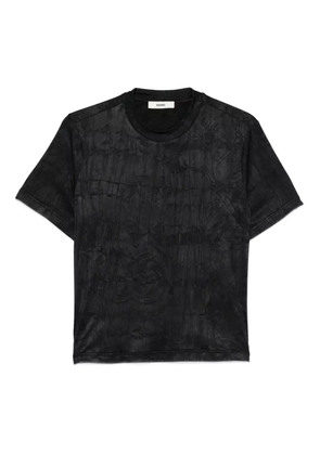 SIEDRES logo-detail T-shirt - Black