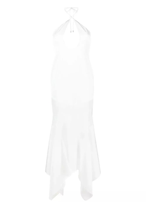 The Attico Saskia halterneck maxi dress - White