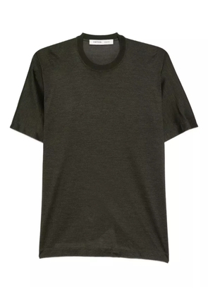 Carven round-neck silk T-shirt - Green