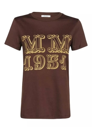 Max Mara graphic-print T-shirt - Brown
