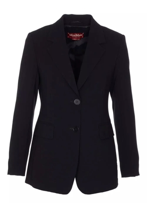 Max Mara single-breasted V-neck blazer - Black
