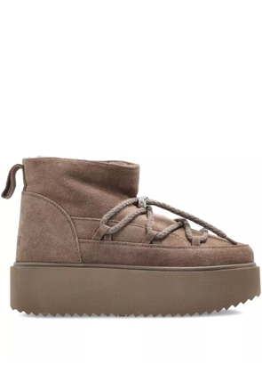 Inuikii lace-up platform boots - Brown